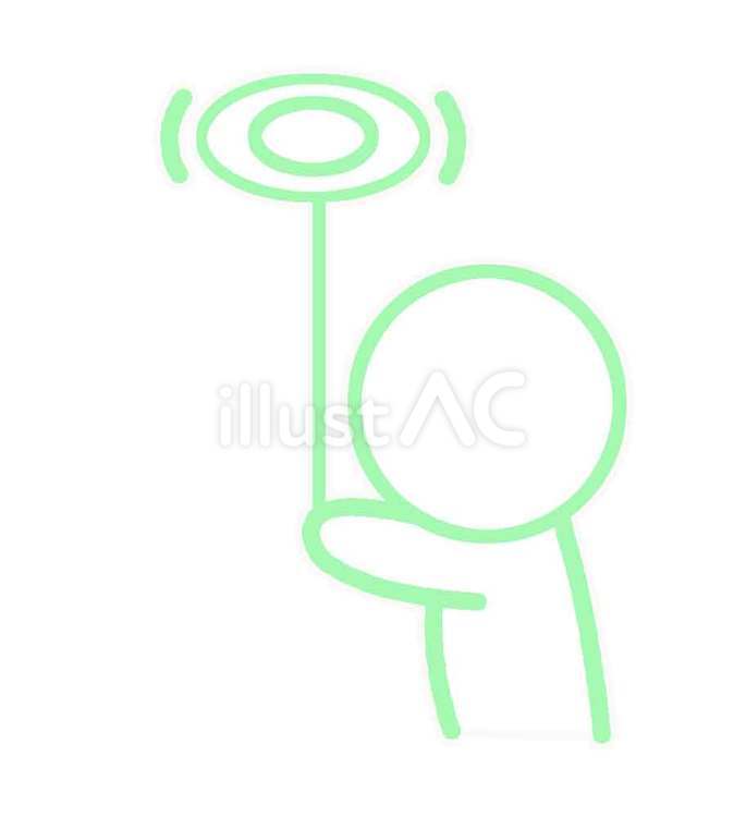 皿回しする人物 皿回し,回す,皿のイラスト素材