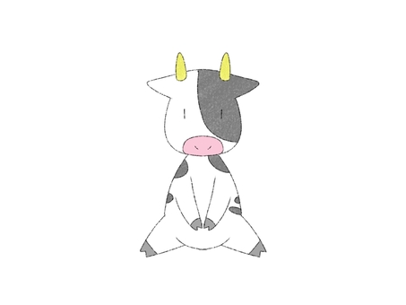 Illustration, cattle, animal, sit, 