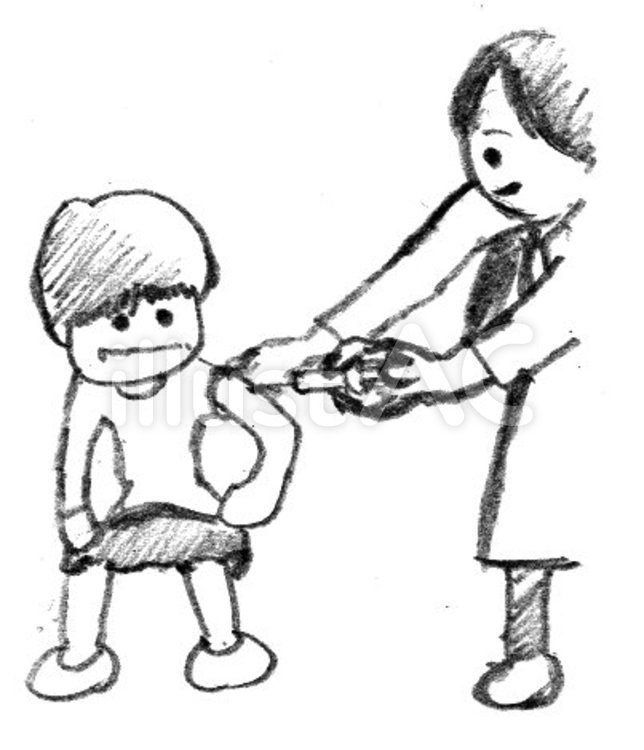 注射 予防接種,予防注射,病院のイラスト素材