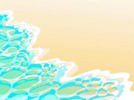 波打ち際 海,波,砂浜,波打ち際,海岸,漂流,満潮,干潮,潮流,砂のイラスト素材