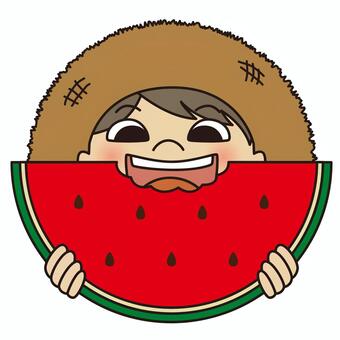 Illustration, watermelon, a watermelon, juvenile, 