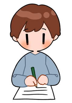 寫作的人, 人物, 写, 作业, JPG 和 PNG