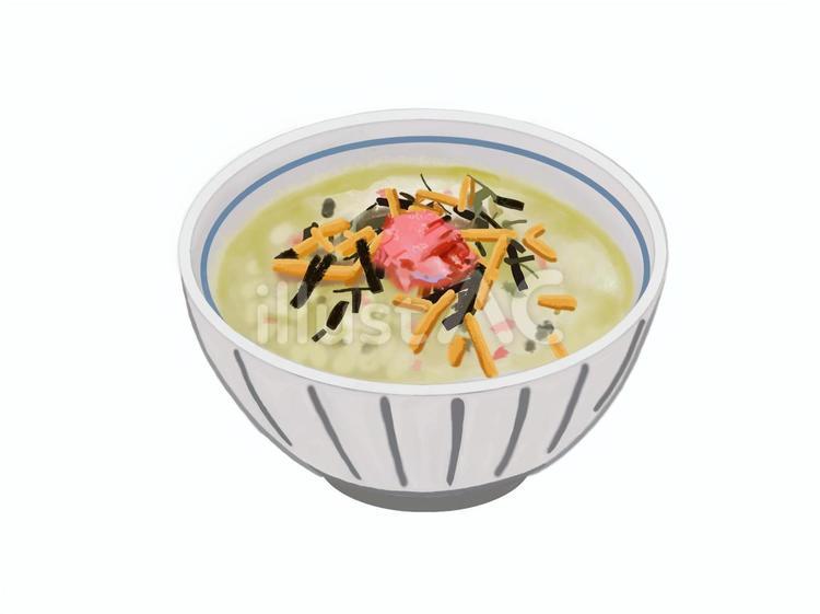 鮭茶漬け お茶漬け,鮭,食べ物のイラスト素材
