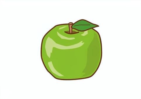 青りんご アップル,フルーツ,果物,果実,デザート,材料,果樹,栽培のイラスト素材