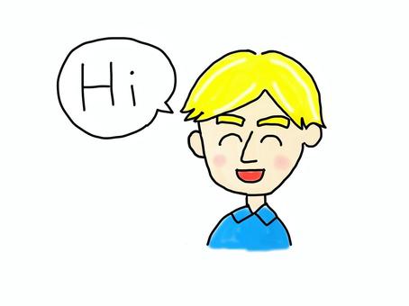 挨拶する外国人男性 挨拶する外国人男性 挨拶,外国人,男性のイラスト素材