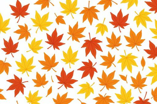 紅葉の落ち葉パターン 季節,テクスチャ,植物,白背景,紅葉,秋,落ち葉,葉っぱ,自然,背景のイラスト素材
