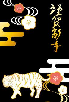 Illustration, jahre alt, tiger, yin, 