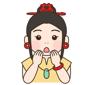 縄文時代の女性 縄文時代,縄文,縄文人,古代,歴史,昔,日本,日本人,服装,古代人のイラスト素材