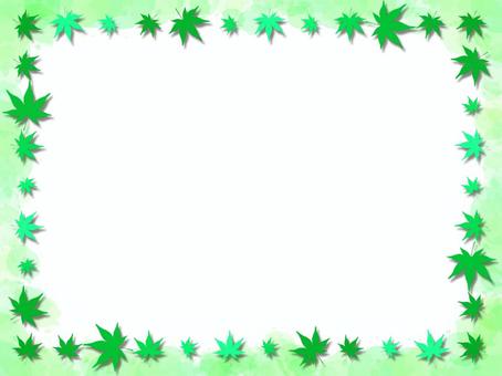 もみじのフレーム【緑】