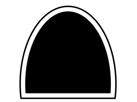 black semicircular frame, a semicircle, frame, red, JPG and PNG