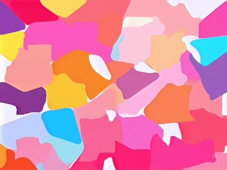 カラフルな切り絵風の背景壁紙素材画像 切り絵,カラフル,背景,壁紙,抽象的,テクスチャ,グラフィック,デザイン,シンプル,オシャレのイラスト素材