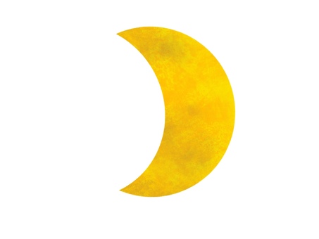 三日月 月,三日月,満ち欠け,夜空,天体,月光,クレーター,月齢,天体観測,挿絵のイラスト素材