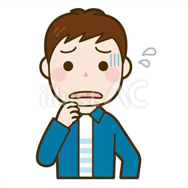 焦る男性 男性,人物,焦るのイラスト素材