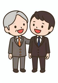 信頼関係の上司と部下