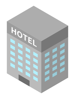 ホテル ホテル,建物,宿泊,施設,ビル,建築,立体のイラスト素材