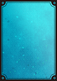 トレーディングカード　和風01(藍) トレカ,テンプレート,カードテンプレート,トレーディングカード,和風,青海波,カード,カードゲーム,背景のイラスト素材