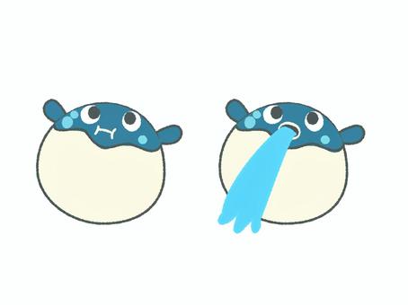 ふぐのイラスト ふぐ,河豚,魚,海,生き物,水族館のイラスト素材