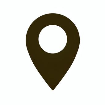 ピンポイント　黒 ピンポイント,黒,目印,マップピン,地図,素材,アイコン,シンプル,背景透過のイラスト素材