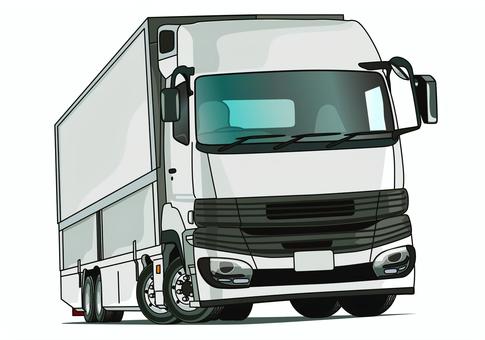 大型トラック ウイング車,大型,トラック,箱車,物流,輸送,運送,イラストのイラスト素材