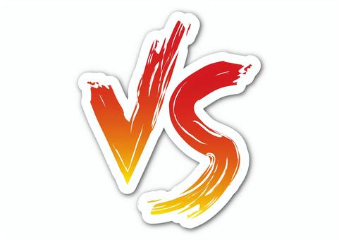 筆線VS文字アイコン vs,バーサス,対戦,格闘ゲーム,eスポーツ,格闘技,対決,格闘,戦い,戦のイラスト素材