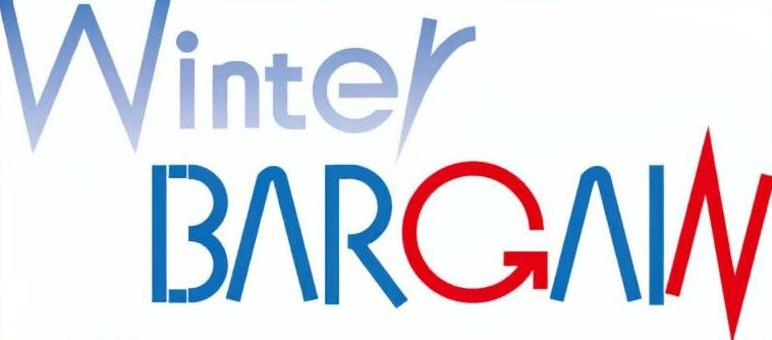 Winter BARGAIN　文字 winter,bargain,文字,pop,店舗,販促,冬のイラスト素材