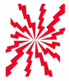 雷鳴（スパーク）エフェクト 雷,雷鳴,スパーク,トゲトゲ,ポップ,漫画,表現,光,きらめき,閃光のイラスト素材