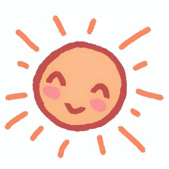 Illustration, météo, jour ensoleillé, le soleil, 