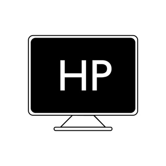 ホームページアイコン アイコン,モノクロ,シンプル,hp,ホームページのイラスト素材
