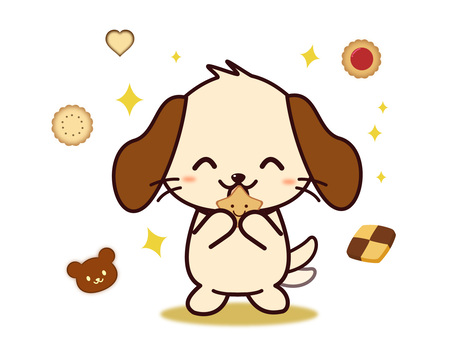 Wanko (cookie), dog, cookie, sweets, JPG, PNG and AI