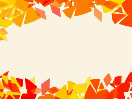 背景　紅葉(上下) 紅葉,もみじ,秋,背景,壁紙,フレーム,枠,飾り枠,シンプル,レトロのイラスト素材