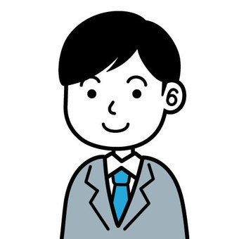 サラリーマンのイラスト サラリーマンのイラスト サラリーマン,アイコン,男性のイラスト素材