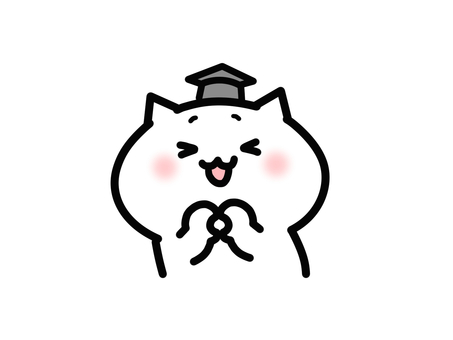 まるを出す賢そうなねこ　イラスト素材２ まる,オッケー,正解,笑顔,いいよ,猫,ゆるい,手描き,かわいい,動物のイラスト素材