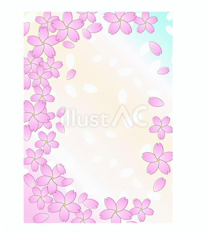桜の背景 春,花,桜のイラスト素材