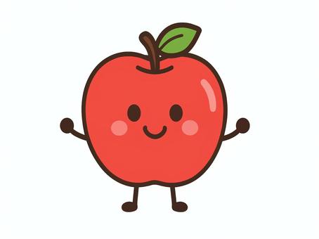 元気なリンゴのキャラクター