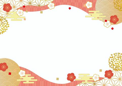 和風のあしらい背景 和風,和柄,背景のイラスト素材