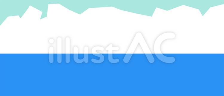 夏の北極南極 北極,南極,氷山のイラスト素材