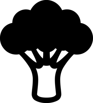 Illustration, broccoli, simple, vegetables, 