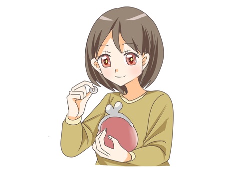 貯金をする女性 貯金をする女性 貯金,女性,コミック風,かわいい,お金のイラスト素材