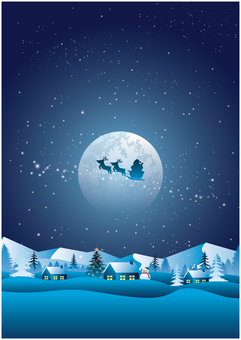 冬の雪国背景 冬の雪国背景 クリスマス,冬,雪,林,冬季,森林,植物,12月,クリスマスイブ,森のイラスト素材