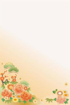 華やかな年賀状㉑（背景） 年賀状,午年,馬,干支,年賀状素材,お正月,2026年,令和8年,年賀,賀詞のイラスト素材