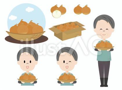 農家の男性(玉ねぎ)