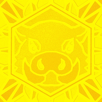 シームレスなモザイク　干支　亥　o  亥,猪,イノシシ,干支,動物,正月,年賀状,背景素材,バックグラウンド,モザイクのイラスト素材