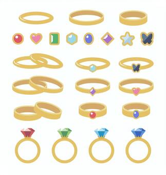 金の指輪セット