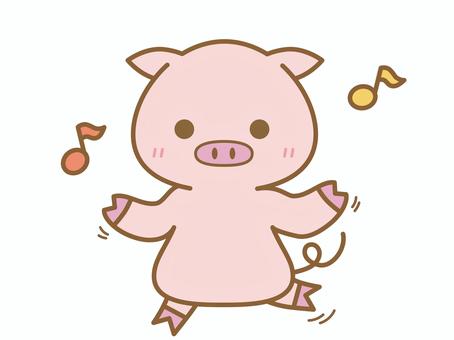 A cute pig that looks happy, JPG, PNG and AI A cute pig that looks happy, , JPG, PNG and AI