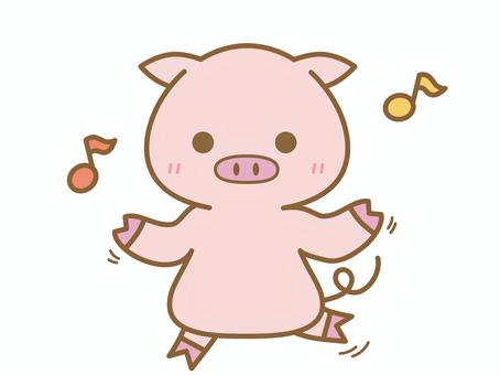 A cute pig that looks happy, a babi, a babi, fun, JPG, PNG and AI