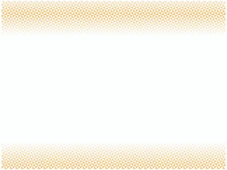 風車模様のフレ−ム　橙色 風車模様,フレ−ム,ポストカード,メッセージカード,柄,パターン,風車,和風,和柄,縁起のイラスト素材