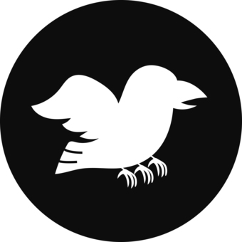Icon Yatagarasu (circle / black), JPG, PNG and AI Icon Yatagarasu (circle / black), icon, eight minutes off ukraine, black, JPG, PNG and AI