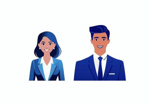 ビジネス 男女 ビジネス 男女 人物,ビジネス,仕事のイラスト素材