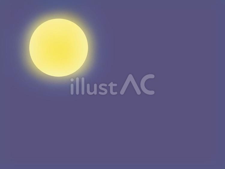 月明り① 月明り,月,満月のイラスト素材