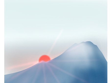 Illustration, sunrise, first sunrise, sun, 